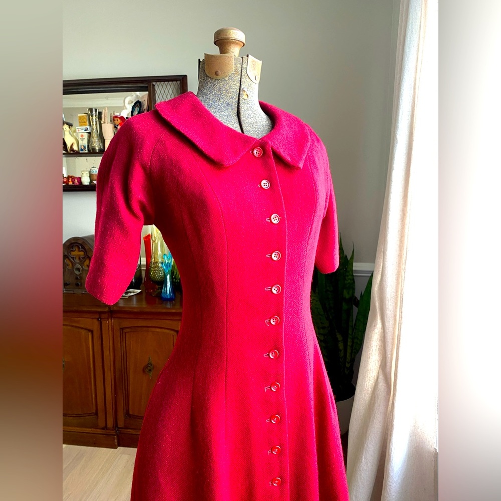 RARE Vintage 50's dress by Carolyn Schnurer - Designer featured at the MET !